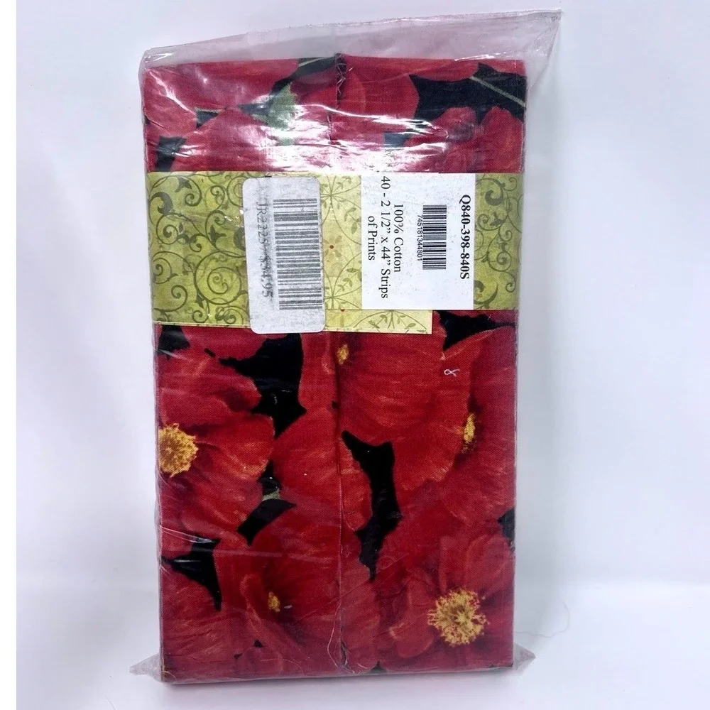 Wilmington Prints Poppy Celebration 40 Karat Crystals 2.5